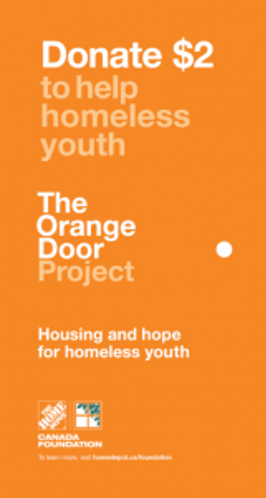 How The Home Depot Canada Foundation is helping put an end to youth homelessness with “Paper Doors”
